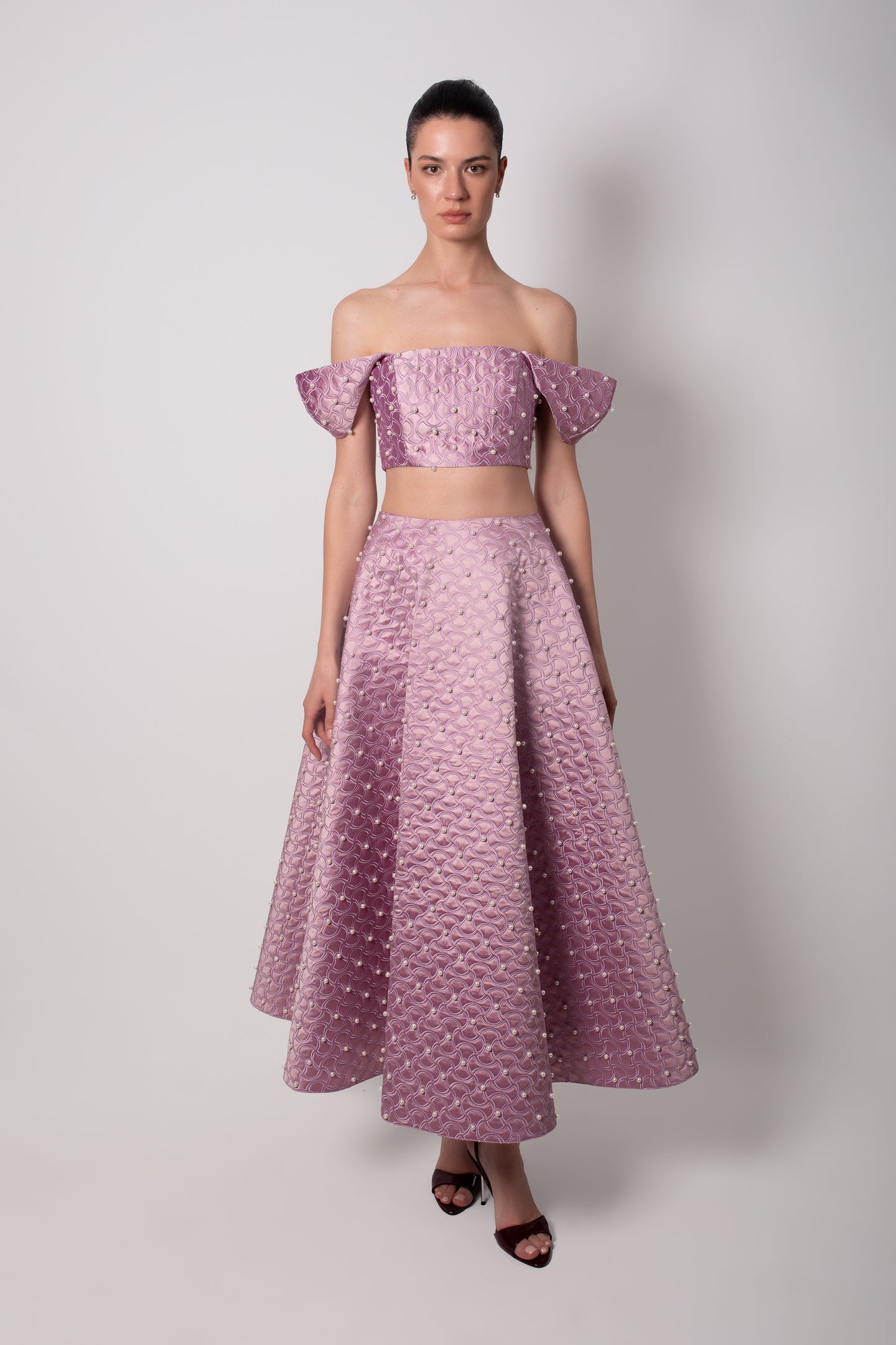 ŞANTUG İNCİLİ MOR ETEK