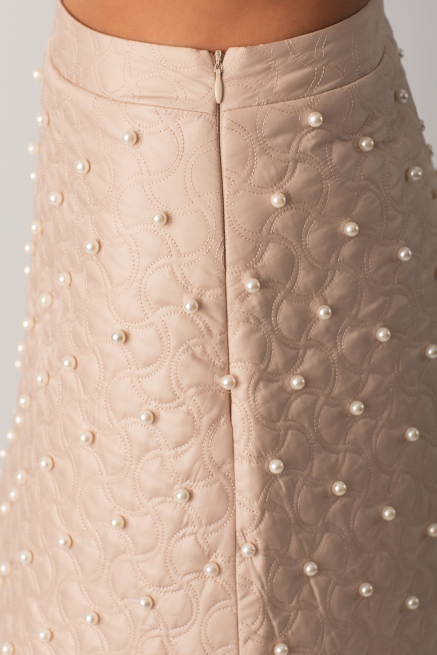 İNCİLİ KAPİTONE ETEK - STONE