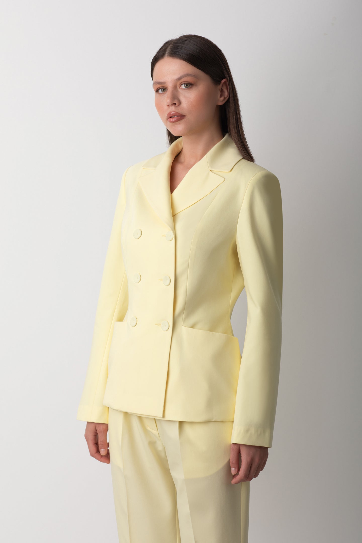 CEP DETAYLI YELLOW BUTTER CEKET