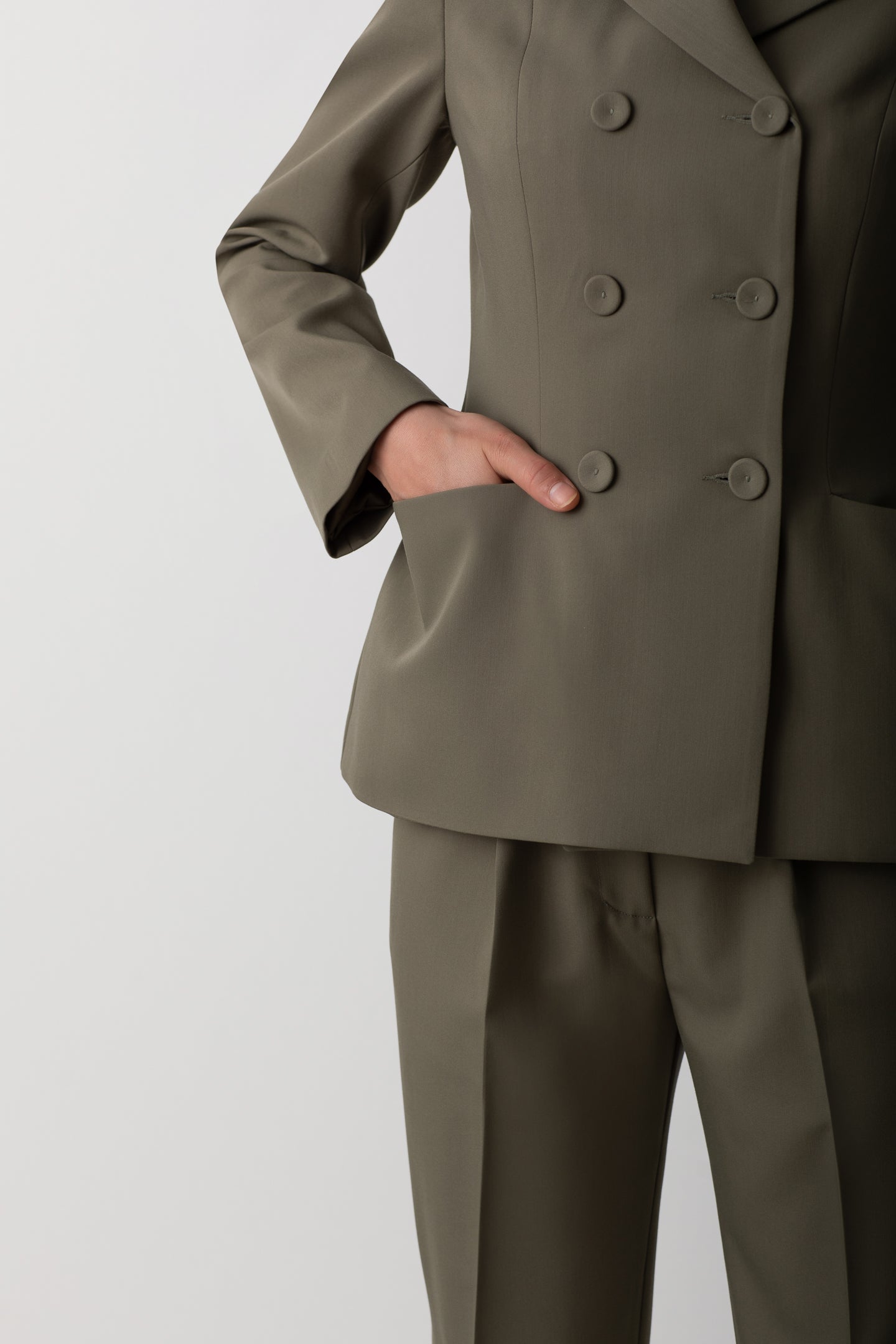 CEP DETAYLI YAĞ YEŞİLİ CEKET