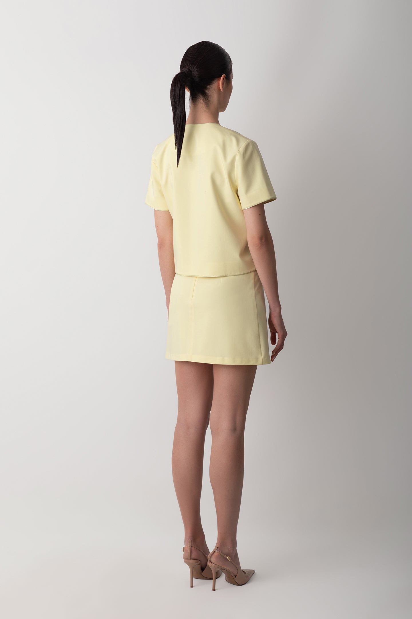 KISA KOLLU YELLOW BUTTER CEKET