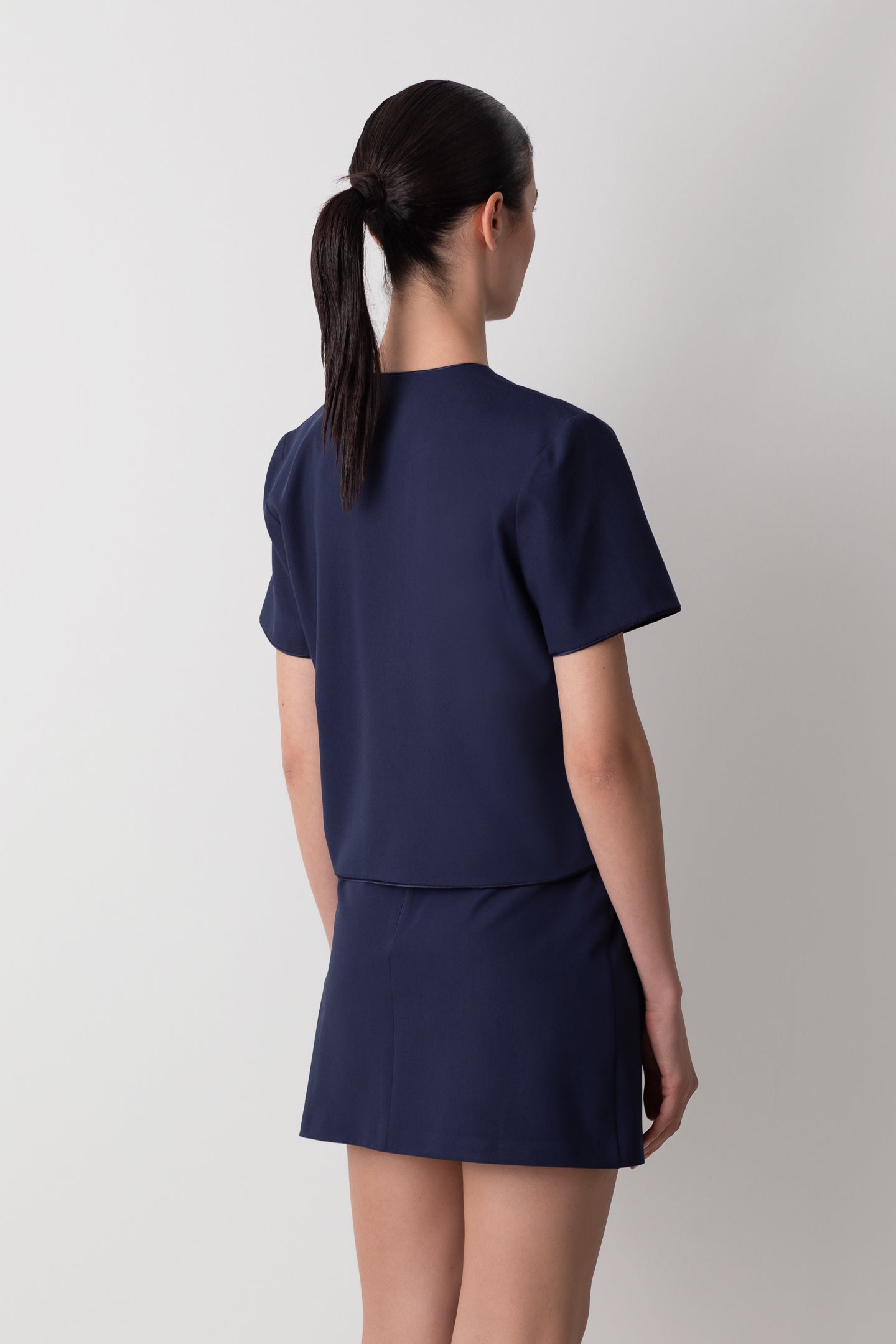 MİNİ LACİVERT ETEK