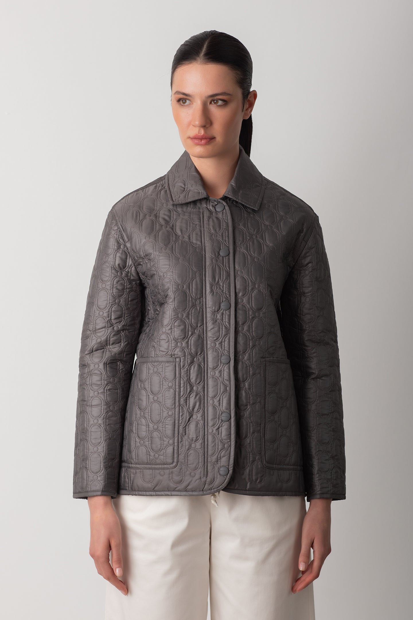 KAPİTONE PAREL CEKET - ANTRASİT 