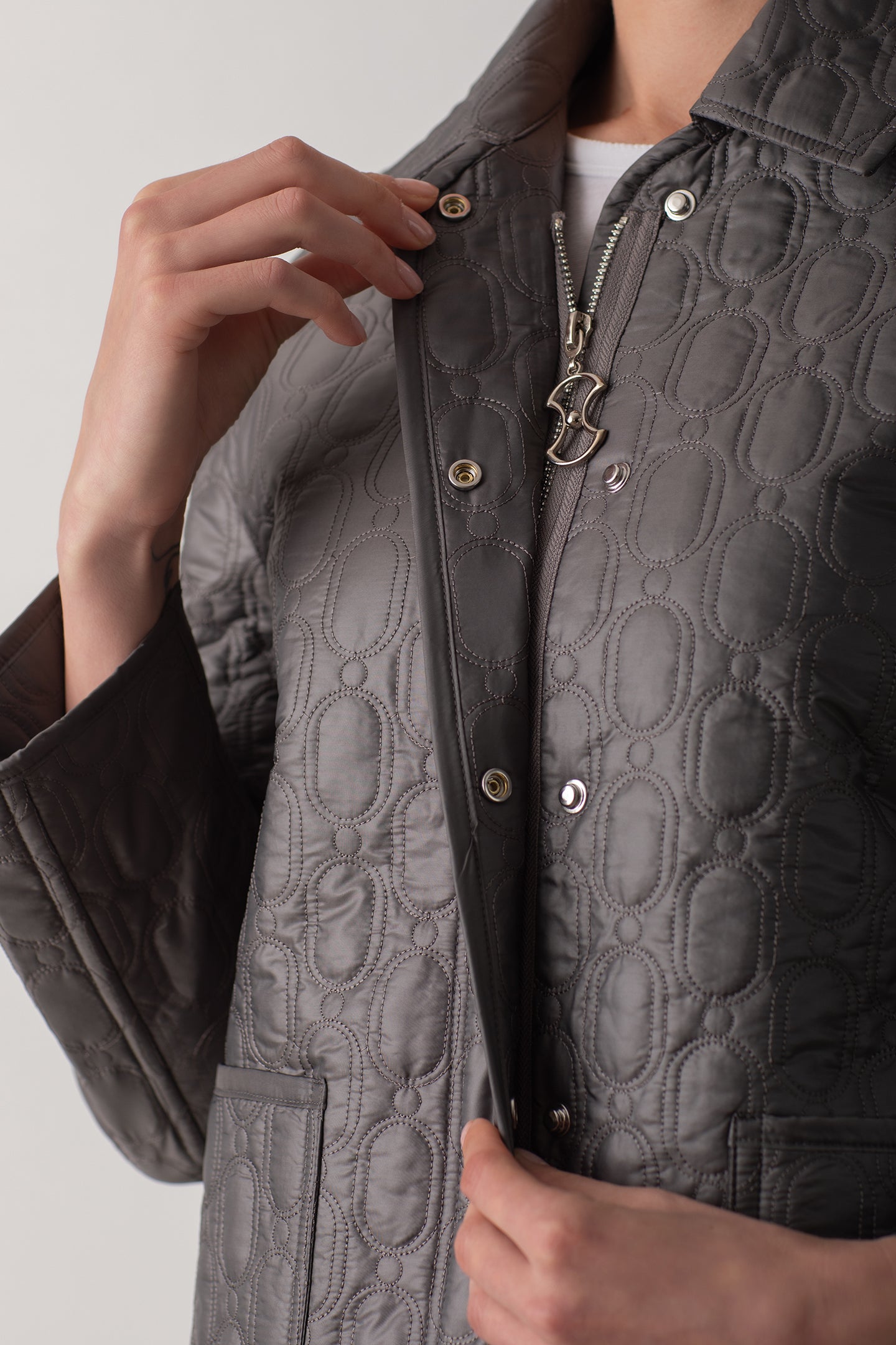 KAPİTONE PAREL CEKET - ANTRASİT 