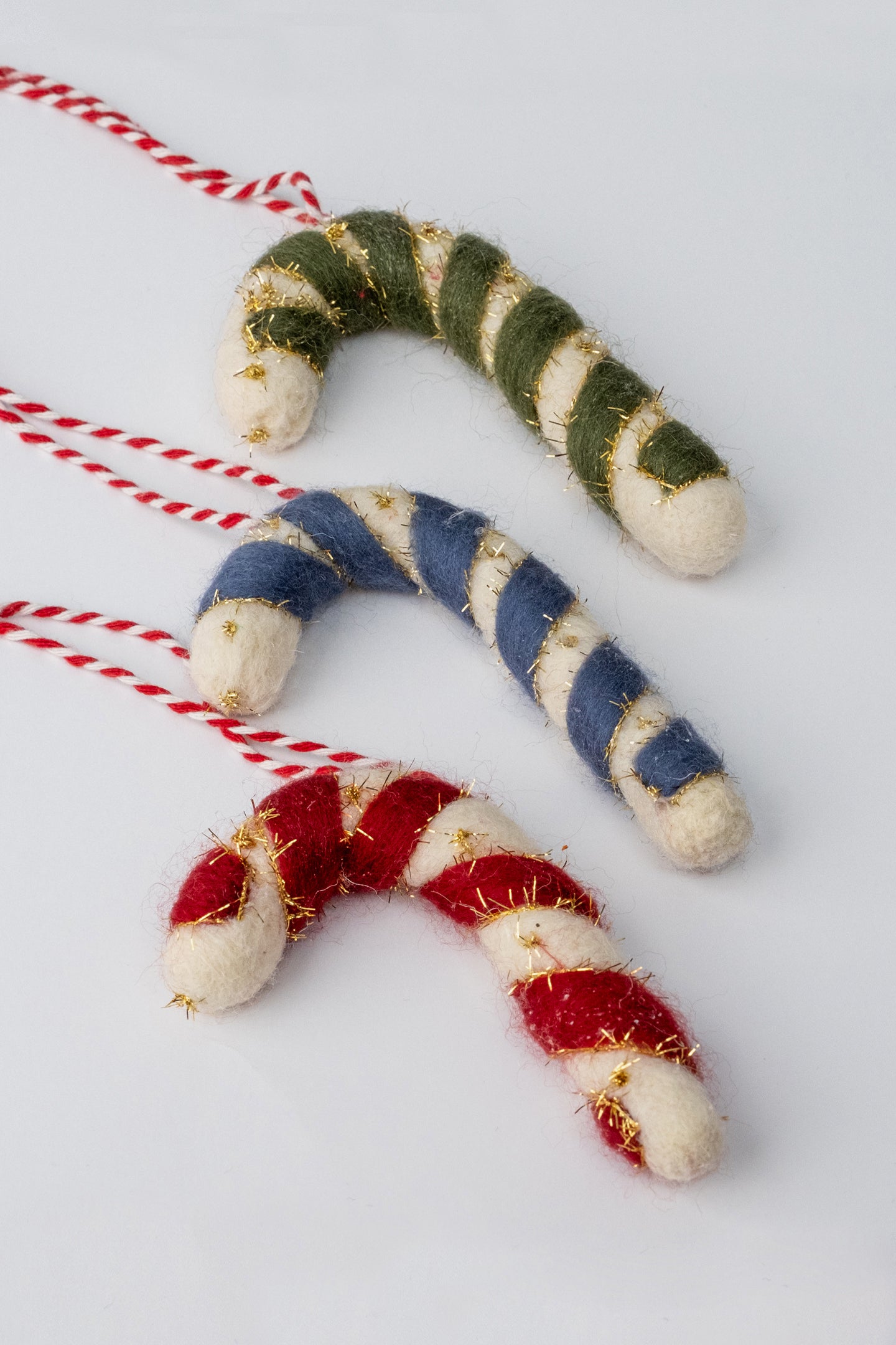 BASTON NOEL AĞACI SÜSÜ - 3 LÜ